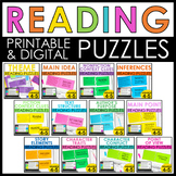 Reading Puzzles | 4th & 5th Grade Digital Reading Centers 