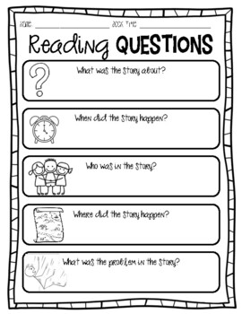 Reading Questions by Melissa Botero | TPT