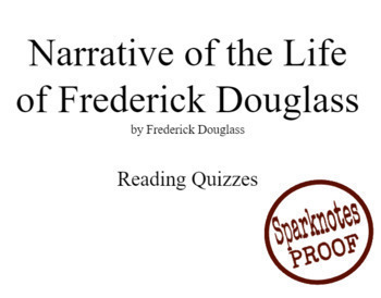 Preview of Reading Quizzes for ALL chapters: Narrative of the Life of Frederick Douglass