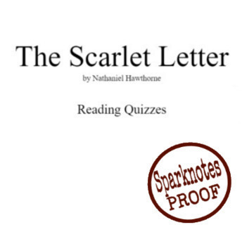 Preview of Reading Quizzes for ALL chapters of THE SCARLET LETTER (Google Docs)