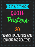 Reading Quote Posters - Neon Chalkboard