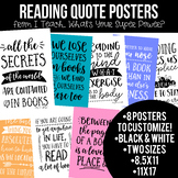 Reading Quote Posters in Black and White