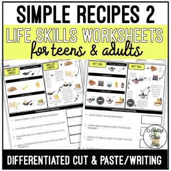Preview of Reading Simple Recipes 2 Worksheets