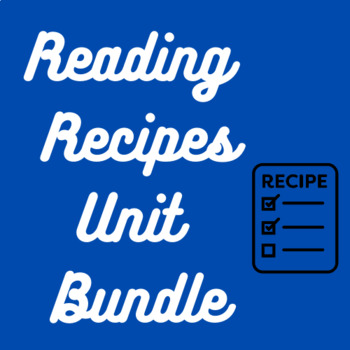 Preview of Reading Recipes Unit Bundle