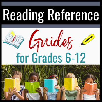 Preview of Reading Reference Guides for Grades 6-12