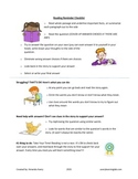 Reading Reminder Checklist (great reading strategy reminde