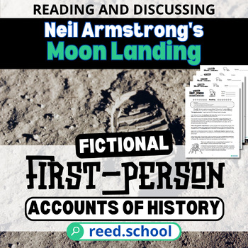 Preview of Reading/Research Comprehension Neil Armstrong's First Steps - 1st Person Account