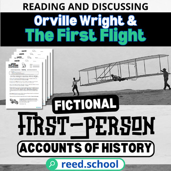 Preview of Reading/Research Comprehension: Orville Wright's First Flight - 1st-Person Story