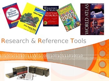 Preview of ELA READING Research & Reference Tools PowerPoint PPT