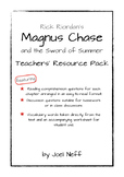 Reading Resource Pack for Magnus Chase and the Sword of Summer