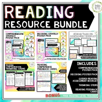 Preview of Reading Resource Refresh BUNDLE Posters and Printables