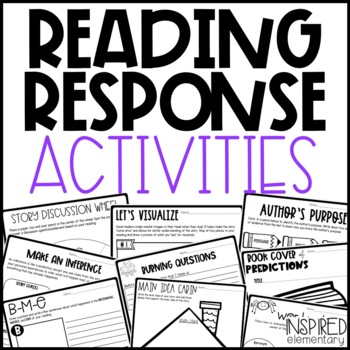 Preview of Reading Response Activities | Reading Comprehension | with Google Slides™