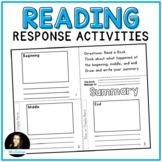 Reading Response Activities for ANY Book or Story