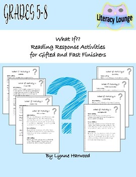 Preview of Reading Response Activities for Gifted, Advanced, and Fast-Finishing Learners