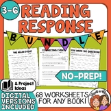 Reading Response Sheets BUNDLE  Graphic Organizers for Any