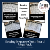 Reading Response Choice Board Bundle (Printable and Digital)