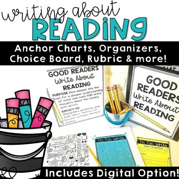 Preview of Reading Response Choice Board Independent Work Challenge for Any Book