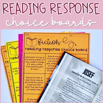 Preview of Reading Choice Board Activities for Fiction and Nonfiction