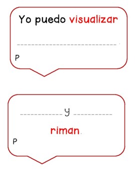 Preview of Reading Response Conversation Cards in Spanish - Poetry