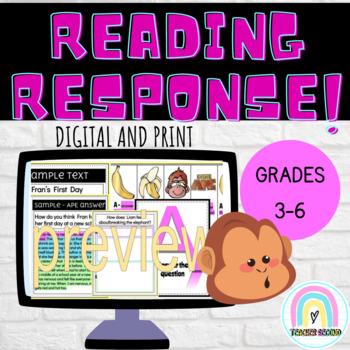 Preview of Reading Response - Digital and Print