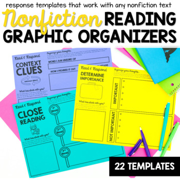 Preview of Reading Graphic Organizers for Non-Fiction Texts