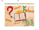 Reading Response Graphic Organizers with Digital versions