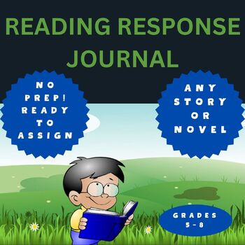 Preview of Reading Response Journal, Any Novel, Digital Resource, Google Slides