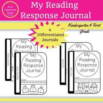 Preview of Reading Response Journals Fiction and Nonfiction Kindergarten and 1st Grade