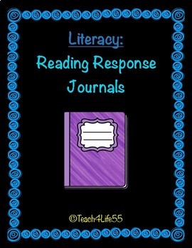 Preview of Reading Response Journal Organizer