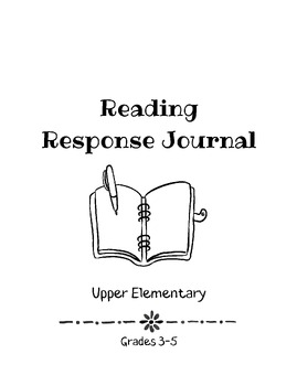Preview of Reading Response Journal: Upper Elementary