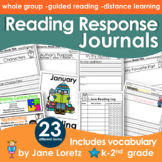 Reading Response Journals, Vocabulary, Monthly Reading Logs