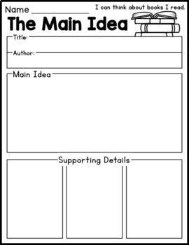 reading response printables for little readers distance learning