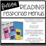Reading Response Fiction Menu {Common Core Aligned}