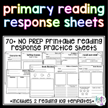 Preview of Primary Reading Response Sheets