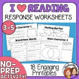 Reading Graphic Organizers and Worksheets for Any Book - N