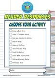 Reader Response Choose Your Activity Pack (Short Fiction)