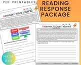 Reading Response Printables - Reading Comprehension Tasks,