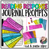Reading Response  - Journal Prompts - Reader's Workshop