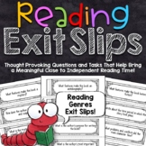 Reading Exit Slips | Reading Genres