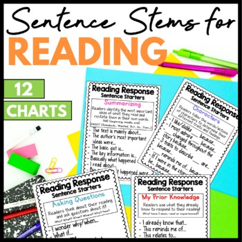 Reading Response Sentence Stems and Starters