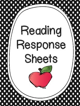 Preview of Reading Response Sheet