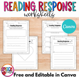 Reading Response Sheets