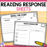 Reading Response Sheets 2nd Grade Graphic Organizers