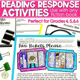 Reading Response Sheets | Book Club Activities Reading Com
