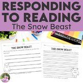 The Snow Beast Book Companion | Reading Response Pages | S