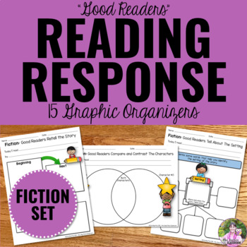 Preview of Reading Response Graphic Organizers for Any Fiction Text