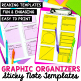 Reading Response Sticky Note Templates for Comprehension S