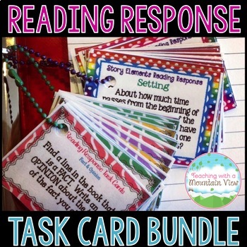 Preview of Reading Response Task Card Bundle