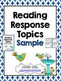 Reading Response Topics, Write About Your Reading