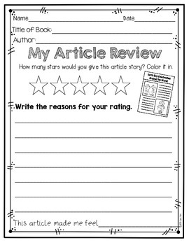 Reading Response Worksheets by Kim's Creations | TpT